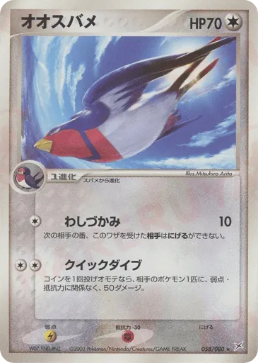 Swellow 058/080 Magma vs Aqua: Two Ambitions