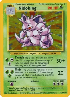 Nidoking 11/102 Unlimited Holo Base