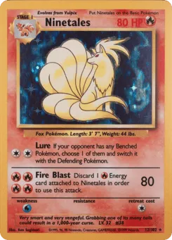 Ninetales 12/102 Unlimited Holo Base
