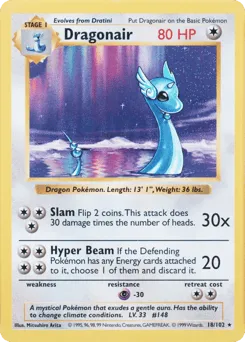 Dragonair 18/102 Unlimited Shadowless Base