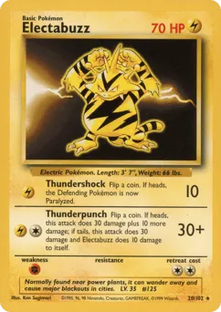 Electabuzz 20/102 Unlimited Base