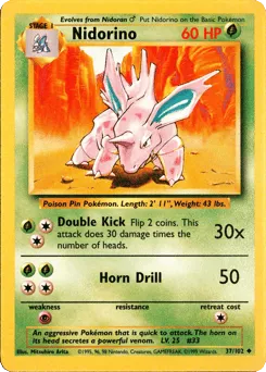 Nidorino 37/102 Unlimited Base