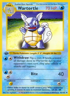 Wartortle 42/102 Base