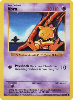 Abra 43/102 Unlimited Shadowless Base