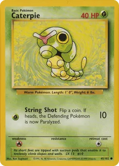 Caterpie 45/102 Unlimited Base