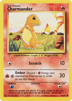 Charmander 46/102 Unlimited Base