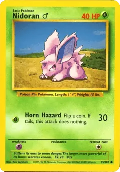 Nidoran ♂ 55/102 Unlimited Base