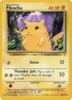 Pikachu 58/102 E3 Stamp Base