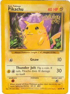 Pikachu 58/102 Poke Tour Stamp Base