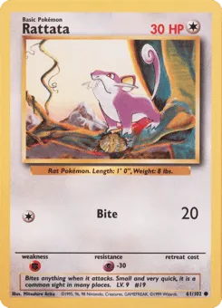 Rattata 61/102 Unlimited Base