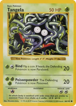 Tangela 66/102 Unlimited Shadowless Base