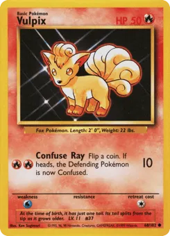 Vulpix 68/102 Unlimited Base