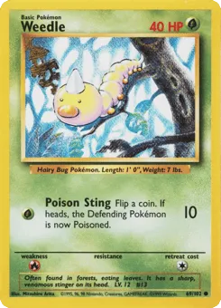 Weedle 69/102 Unlimited Base