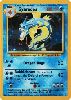 Gyarados 6/102 Unlimited Holo Base