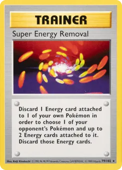 Super Energy Removal 79/102 Unlimited Shadowless Base