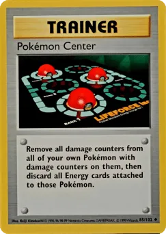 Pokémon Center 85/102 Unlimited Shadowless Base