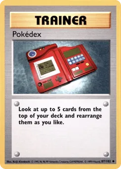 Pokédex 87/102 Unlimited Shadowless Base