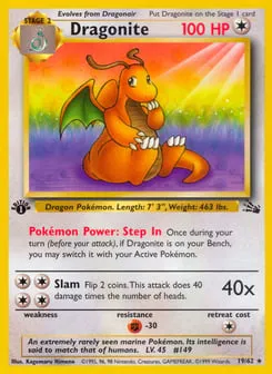Dragonite 19/62 Fossil