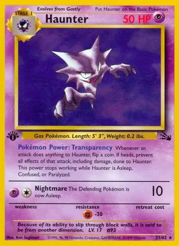 Haunter 21/62 Fossil