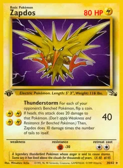 Zapdos 30/62 Fossil