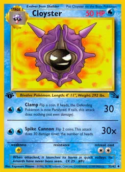 Cloyster 32/62 Fossil