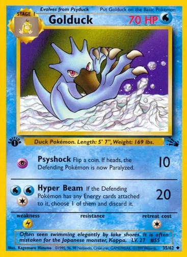 Golduck 35/62 Fossil