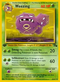 Weezing 45/62 Fossil