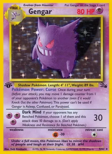 Gengar 5/62 Fossil