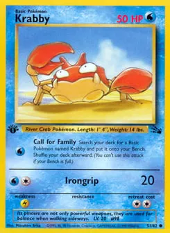 Krabby 51/62 Fossil