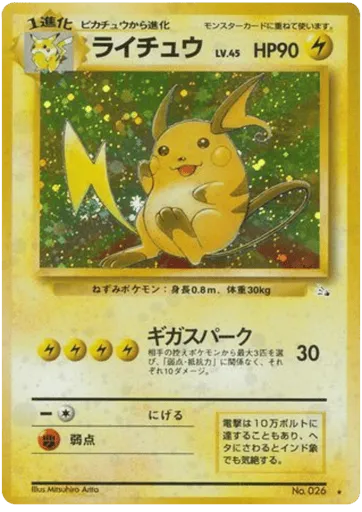 Raichu No.026 Mystery of the Fossils