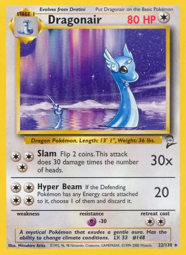 Dragonair 22/130 Base Set 2