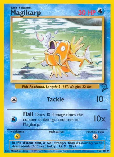 Magikarp 50/130 Base Set 2