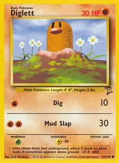 Diglett 71/130 Base Set 2