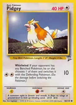 Pidgey 86/130 Base Set 2