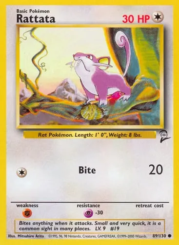 Rattata 89/130 Base Set 2