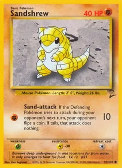 Sandshrew 91/130 Base Set 2