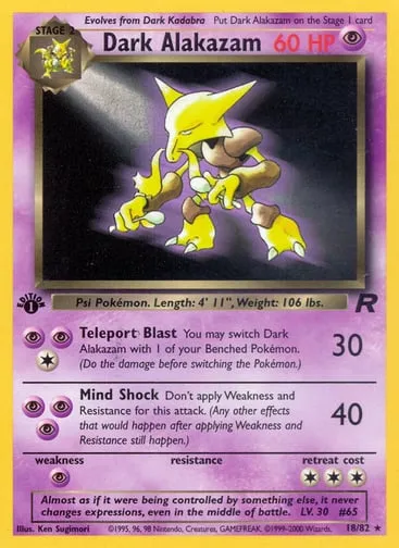 Dark Alakazam 18/82 Team Rocket