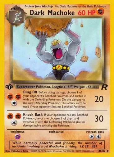 Dark Machoke 40/82 Team Rocket