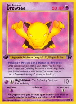Drowzee 54/82 Team Rocket