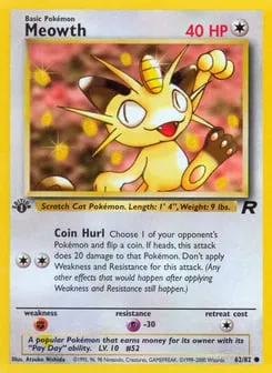 Meowth 62/82 Team Rocket