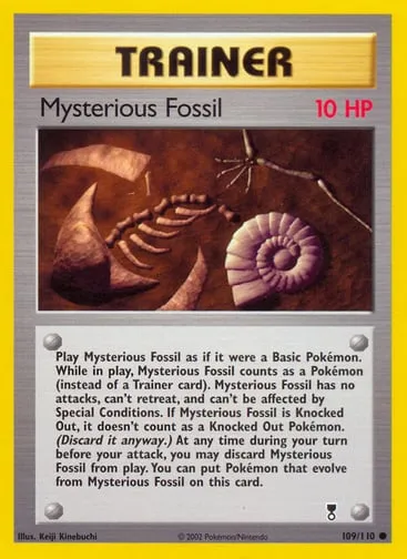Mysterious Fossil 109/110 Legendary Collection