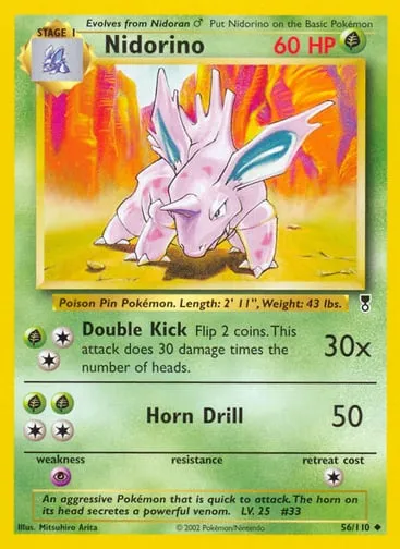 Nidorino 56/110 Legendary Collection