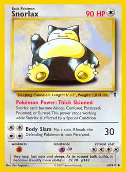 Snorlax 64/110 Legendary Collection