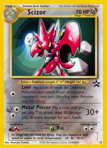 Scizor 33 Wizards Black Star Promos
