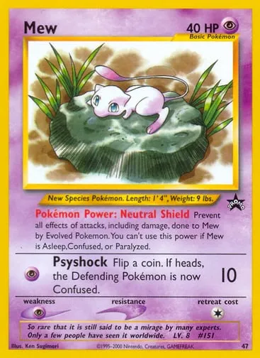 Mew 47 Wizards Black Star Promos