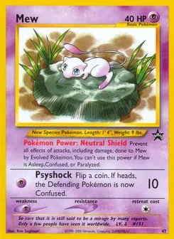Mew 47 Wizards Black Star Promos