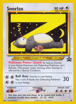 Snorlax 49 Wizards Black Star Promos