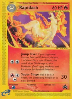 Rapidash 51 Wizards Black Star Promos