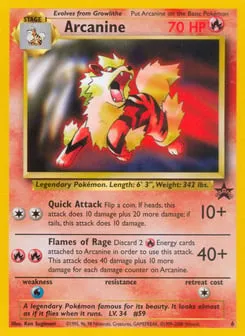 Arcanine 6 Wizards Black Star Promos