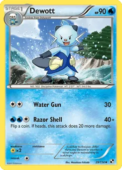 Dewott 29/114 Black & White